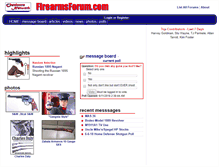 Tablet Screenshot of firearmsforum.com